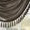 Stylish Waterfall Window Panel, Rich Sheen Fabric and Elegant Tassel Trim fits Lux Room Decor for All Season - 3 of 4