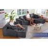 MAXYOYO 101" Modular Couch with Chaise and 49'' Boneless Chaise Lounge, Sofa in A Box, No Assembly Required, 3 Packages Shipping - 3 of 4