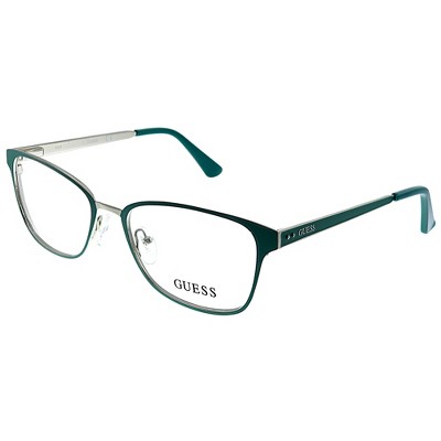 Guess GU 2550 094 Unisex Rectangle Eyeglasses Green 52mm