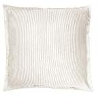 Natural Beige & White Striped Pillow Cover