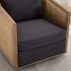 CAVINAS 360° Swivel Barrel Chair,Accent Armchair with High-Density Foam Cushion for Living Room,Bedroom,Hotel - 4 of 4