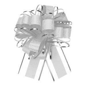 Unique Bargains Christmas Wedding Car Basket Gift Wrapping Large Organza Pull Bow 10 Pcs - 1 of 4