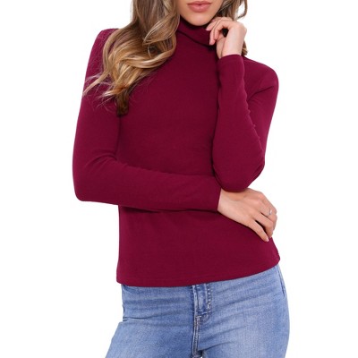 INSPIRE CHIC Women's Long Sleeve Mock Turtle Neck Trendy Casual Sweater