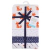 Hudson Baby Infant Boy Cotton Flannel Receiving Blankets, Foxes, One Size - 2 of 2