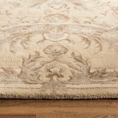 Handmade Sand Wool and Viscose Tufted 8' x 10' Area Rug