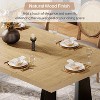 Okak Modern Large Rectangular Dining Table with Wood Pedestal Base,Minimalist Kitchen Dinner Table for Dining Room,Family Meals - 3 of 4
