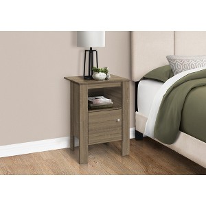 NicBex Modern Nightstand with 1 Drawer and Open Shelf Bedside Table with Storage End Table for Living Room, Bedroom - 1 of 4