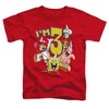 Toddler Boys' Spongebob Squarepants Today I'M 3 Sandy Patrick Squidward T-Shirt Red - 2 of 4