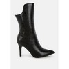 Kultrus Croco Stiletto Heel Mid-Calf Boots - image 2 of 4