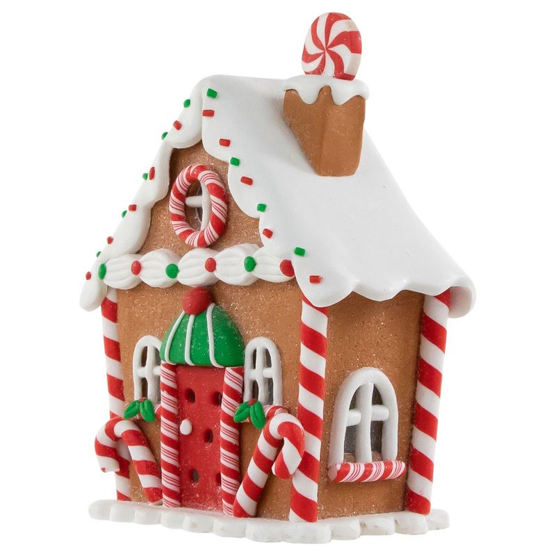 Northlight 5.25" LED Lighted Gingerbread Candy House Christmas Decoration, 4 of 6