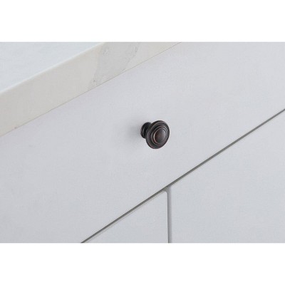 Oil-Rubbed Bronze Mushroom Knob Set of 10