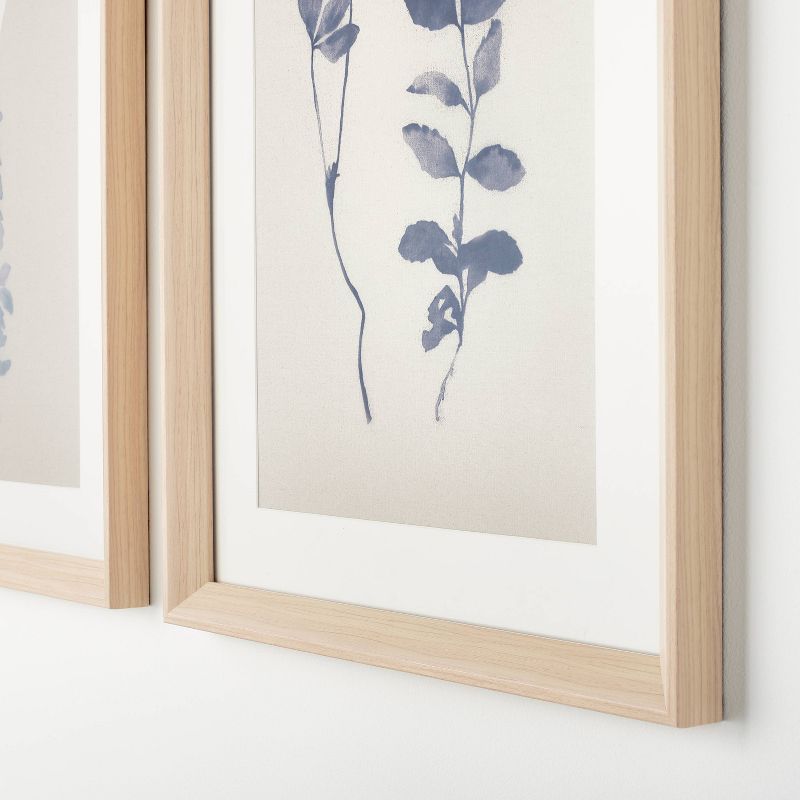 (Set of 2) 18&#34; x 24&#34; Naive Floral Sketch Framed Wall Arts Blue - Threshold&#8482; designed with Studio McGee, 3 of 4