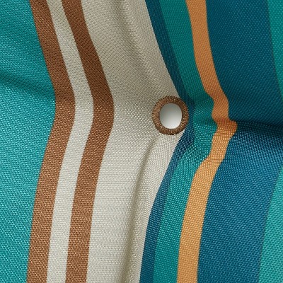 Santa Fe Stripe Water-Resistant Polyfiber Bench Cushion, 48" x 18"