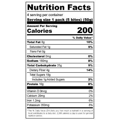 Smash Foods Gluten Free Peanut Butter & Concord Grape Jam Snack Bites Protein Bites - 10g Protein - 7.1oz/4pk