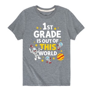 Boys' - Dr. Seuss - First Grade Out Of This World Short Sleeve Graphic T-Shirt - 1 of 4