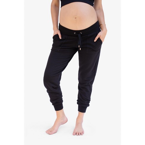 Maternity Ingrid & Isabel Knit Jogger Pant Black M