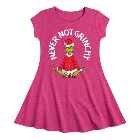 Girls' - Dr. Seuss -  Fit & Flair Cap Sleeve Dress - image 1 of 2