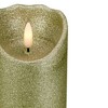 Northlight LED Lighted Flameless Flickering Pillar Christmas Candle - 6" - Gold - 4 of 4