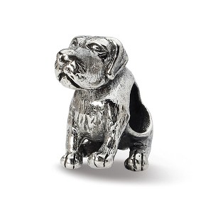Black Bow Jewelry Silver German Shorthaired Pointer Bead Charm - 1 of 4