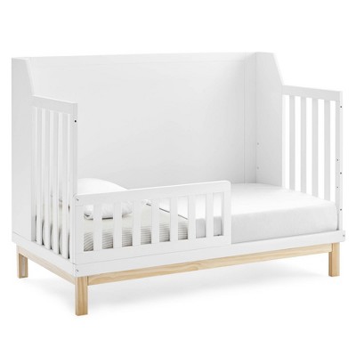 Bianca White and Natural Pine 6-in-1 Convertible Crib