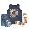 The Juniper Shop SmileyWorld Checkered Floral Smile Youth Tank Top - 2 of 4