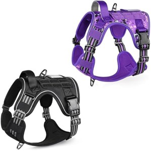 rabbitgoo Tactical Dog Harness Medium Sized Dog, Molle, Easy Control Service Dog Vest Training Walking,Adjustable Reflective Tactical Harness - 1 of 1
