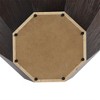 31.5" Farmhouse Coffee Table, Octagonal Wooden Center Table, Modern Rubber Wood Side Table, Accent Center Table For Living Room Office - 4 of 4