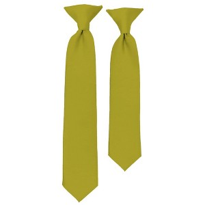 Solid Color Pre-tied Clip On Necktie For Boy - 1 of 4