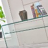 Spassway Narrow Console Table Transparent Tempered Glass Sofa Table Modern Entryway Tables for Hallway Entryway Living Room Bedroom - 3 of 4