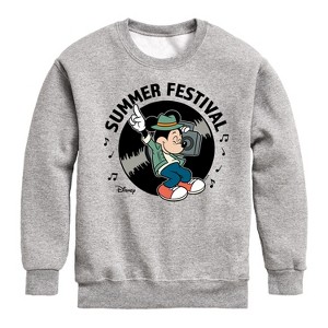 Boys' - Disney - Mickey & Friends Graphic Long Sleeve Fleece Sweatshirt - 1 of 4
