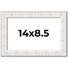 PosterPalooza | Photo Size Sculpted White Picture Frame - UV Acrylic, Foam Board Backing, Hanging Hardware - 2 of 4