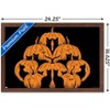 Trends International Episodic Drawing - Pumpkin Cat Framed Wall Poster Prints - 3 of 4