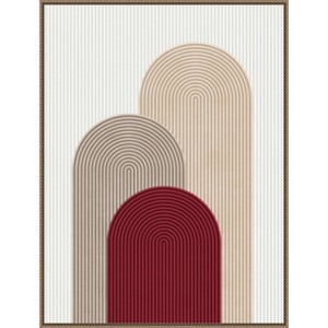 Amanti Art Circle composition 4 by Vitor Costa Framed Canvas Wall Art - 1 of 4
