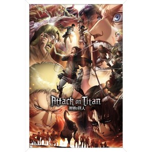 Trends International Attack on Titan: Season 3 - Key Art Framed Wall Poster Prints - 1 of 4