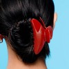 Gimme Beauty Medium Fashion Claw Clip - 2pc - Red/Cream - 2 of 4