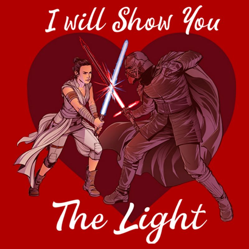 Men's Star Wars Kylo Ren and Rey I Will Show You the Light T-Shirt, 2 of 6