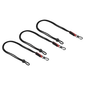 Unique Bargains Braided Adjustable Cord Lock Snap Hook Badge Lanyards 19" - 1 of 4