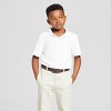Boys' Laser Cut Reversible Belt - Cat & Jack™ Black/Brown - 2 of 2