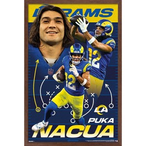 Trends International NFL Los Angeles Rams - Puka Nacua 25 Framed Wall Poster Prints - 1 of 4