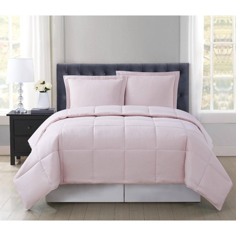 Details about   Glorious Down Alternative Comforter 100/200/300 GSM Pink Striped US Twin Size 