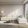 Cloud Sectional Couches for Living Room,134" Convertible L Shaped Couch With Ottoman, 6 Seater Modular Sectional Sofa,Deep Seater Furniture Sets - 2 of 4
