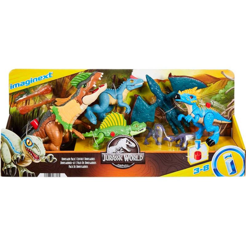 Fisher Price Imaginext Jurassic World: Dominion Dinosaur Figure Set 7pc - Target Exclusive, 5 of 6