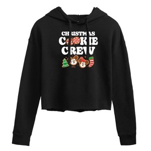 Women's - Disney - Christmas Cookie Crew Cropped Graphic Hoodie - 1 of 3