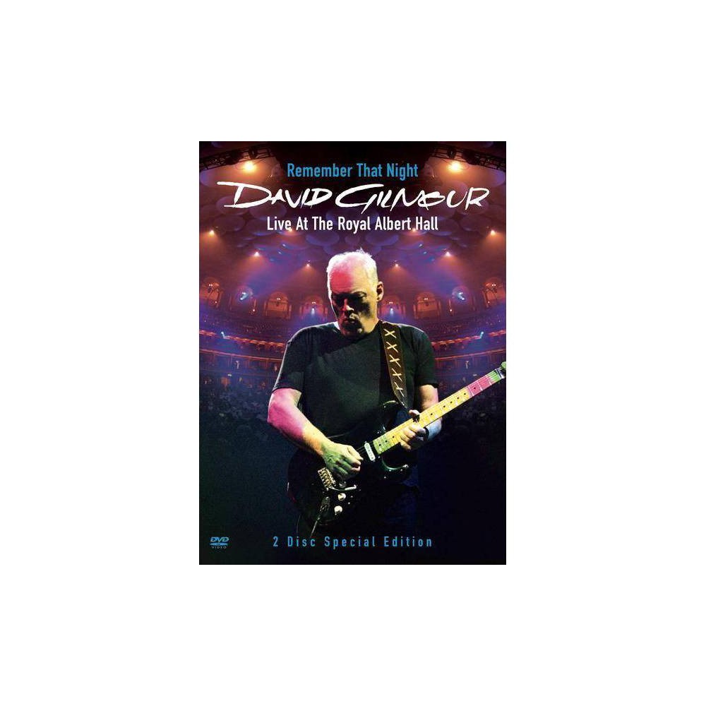 UPC 886970742498 product image for David Gilmour: Remember That Night - Live from Royal Albert Hall (DVD) | upcitemdb.com