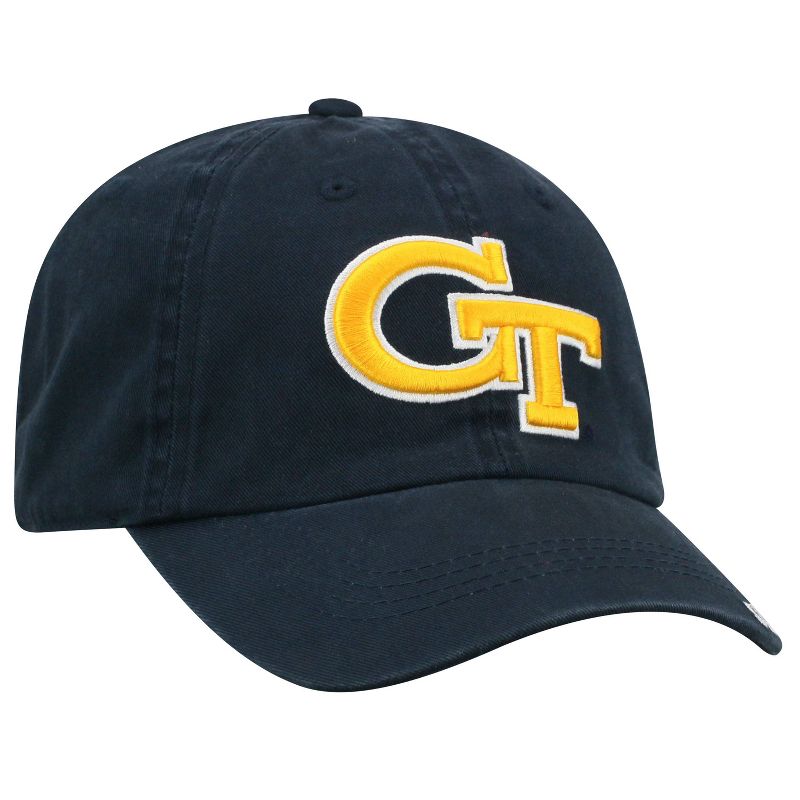 NCAA Georgia Tech Yellow Jackets Unstructured Washed Cotton Hat, 2 of 5