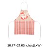 Unique Bargains Christmas Aprons Christmas Celebration in English Santa Claus Linen 21.65"x26.77" 1 Pcs - 3 of 4