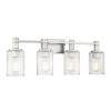 Savoy House Concord 4 - Light Vanity in  Silver/Polished Nickel - 3 of 4