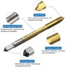 Unique Bargains 6542 High Speed Steel Metric Spiral Point Thread Tap and Twist Drill Bit Sets 4 Pcs - 3 of 4