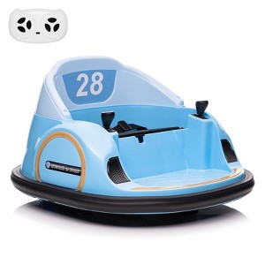 Garvee 12V Electric Bumper Car for Kids with Remote Control – 360 Degree Spin, LED Lights, Music, Battery Powered Ride-On Toy for Toddlers - 1 of 4