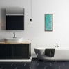 Stupell Industries Bathroom Rules on Turquoise Black Framed Floater Canvas Wall Art - 2 of 4